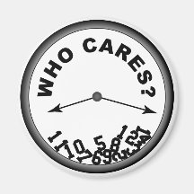 Who Cares Clock - Magnet