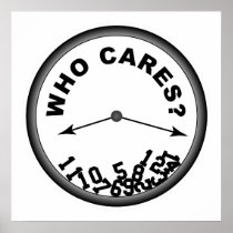 Who Cares Clock - Poster