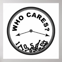 Who Cares Clock - Poster
