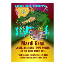 Who Da King? Louisiana Custom Invites