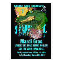 Who Da King? Louisiana Invitations