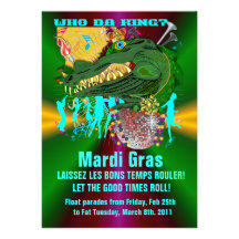 Who Da King? Louisiana Personalised Invite