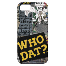 Who Dat? Collage Art  iphone5 Covers iPhone 5 Case