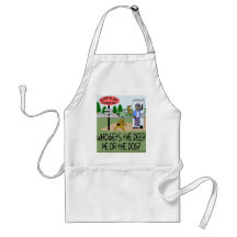 Who Gets the Deer...Me or the Dog? Apron
