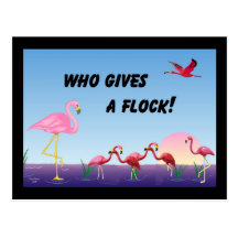 Who Gives A Flock ! Postcards
