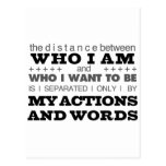 Who I Am Grey Postcard