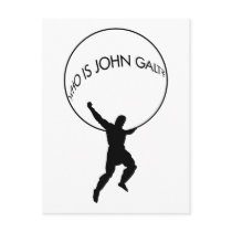 Who Is John Galt? postcard