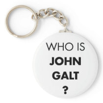 Who Is John Galt? The Question Key Chain