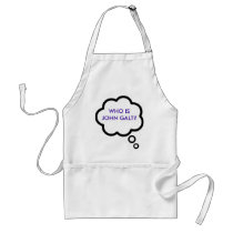 WHO IS JOHN GALT? Thought Cloud Aprons
