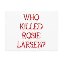 Who Killed Rosie Larsen? Postcard