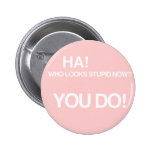 Who looks stupid now? button