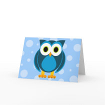 Who? Mr. Owl Cartoon Card