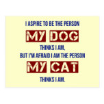 Who My Dog Thinks I Am Postcards