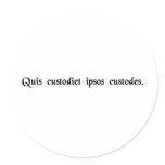 Who shall guard the guards? stickers