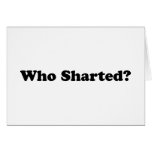Who Sharted? Card