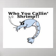 Who You Callin Shrimp Print