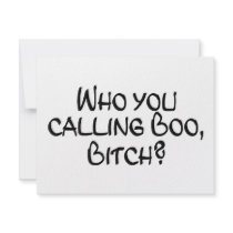 Who You Calling Boo Bitch Personalized Announcement