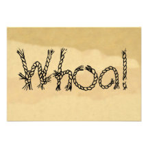 Whoa! Western themed buckskin Party Invitations