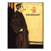 Whodunnit Mystery Solving Party Invitations Sleuth