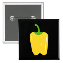 Whole Yellow Bell Pepper. Buttons