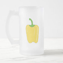 Whole Yellow Bell Pepper. Coffee Mugs