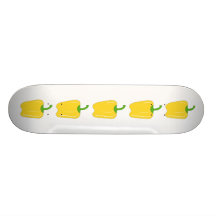 Whole Yellow Bell Pepper. Skate Decks