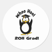 whoo hoo  2011 Grad Round Sticker