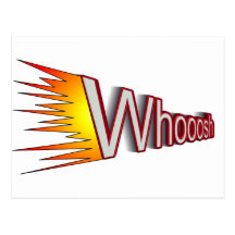 whoosh postcards