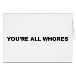 Whore cards