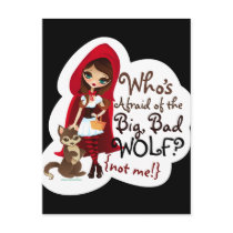 Who's Afraid of the Big Bad Wolf? Postcards