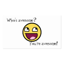 Who's Awesome? Business Card