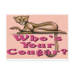 Who's Your Cougar postcards
