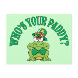 Who's Your Paddy Irish Frog postcards