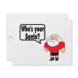 Whos Your Santa 1 Custom Invites