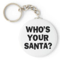 Who's Your Santa? keychains