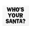 Who's Your Santa? postcards