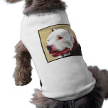 Whtie Pit Bull Dog Shirt