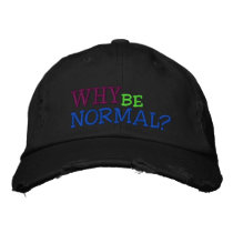 Why Be Normal Baseball Cap - Distressed
