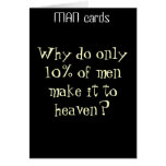 Why do only 10% of men make it to heaven cards