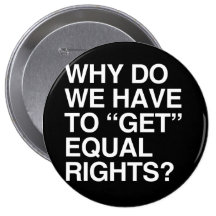 WHY DO WE HAVE TO GET EQUAL RIGHTS? PINS