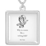 Why Is A Raven Like A Writing Desk? Necklace
