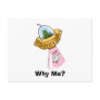Why Me? UFO Sheep Abduction Postcard