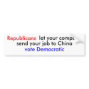 Why vote Republican? bumper stickers