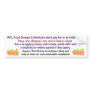 WIC, Food Stamps & Medicare don't pay for diapers Bumper Stickers