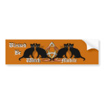 Wicca Blessed Be Witch-Mobile Car Bumper Sticker
