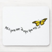 Wiccan rede mousepad