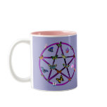 Wiccan Star and Butterflies Mugs