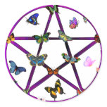 Wiccan Star and Butterflies stickers
