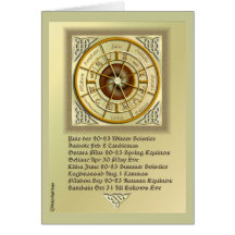 Wiccan Wheel of the Year Card