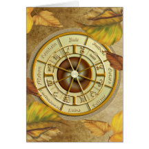 Wiccan Wheel of the Year Greetings Card